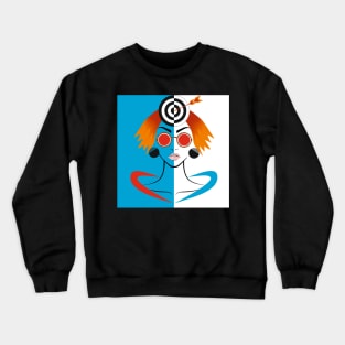 Woman in Pop Art style Crewneck Sweatshirt